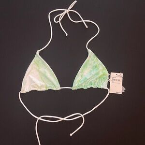 Good American Green Marble Bikini